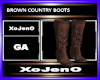 BROWN COUNTRY BOOTS