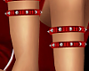 Red/Silver Armbands