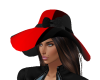 red and black hat