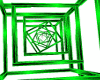 Green Rotating Cube