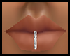 (DP)Silver Mid Lip Ring