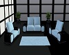 Baby Blue 3pc Couch