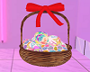 Easter Basket W Red Bow