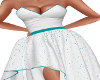 White/Teal Gown