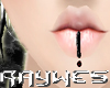 [R] Black Lip Piercing
