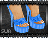 SWA}Ruffle Blue Shoes