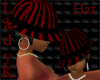 302 Lady G stripe hat