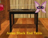 Asian Black End Table