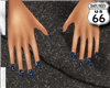 SD Blue Snowflake Nails