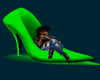 {Q.R.} Lime Green Heel