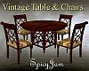 Vintage Table& Chairs Br