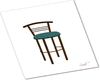 Teal kitchen stool