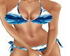 white and blue bikini