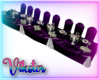 V purple party table