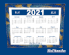 Blue 2021 Calendar