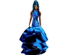 robe bleu rose bal