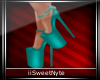 !SN! Teal Passion Heels
