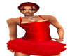 BL Red Swirl Dress