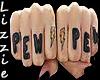 *L* Pew Pew Hand Tattoo
