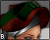 Victorian Green Red hat