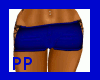 Blue PVC Shorts