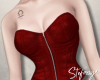 S. Corset Leather Red