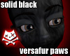 Black Versafur Paws (F)