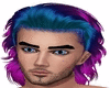 Blue & Purple male hair