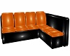 Orange PVC L Couch
