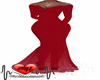Red Long Glitter Gown