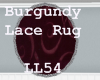 Burgundy Lace Rug