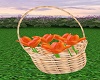 Basket Of Peach Flowers