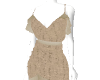 Tan designer dress