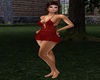 Deep Red Crochet Dress