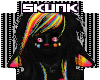 !S! Rainbow Skunk Hair F