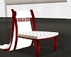 AS Red/White Drape Chair