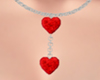 Red  Hearts Necklace