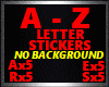 LETTER STICKER S RED 1/5