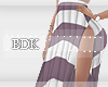 (BDK)Long skirt stripes2