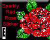 Sparkly Red Rose