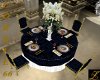 Blue & Gd Wedding Table