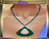 ~L~Drop Necklace Green