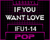 IFU - IF YOU WANT LOVE