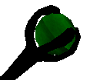 Green and Black Staff