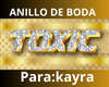 anillo de boda kayra