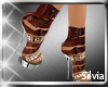 S)Studded brown heels