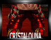 Red gold king armor pant