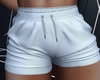 M| White Muscle Shorts