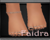 Bare feet strass nails