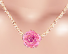 Pink Rose Necklace